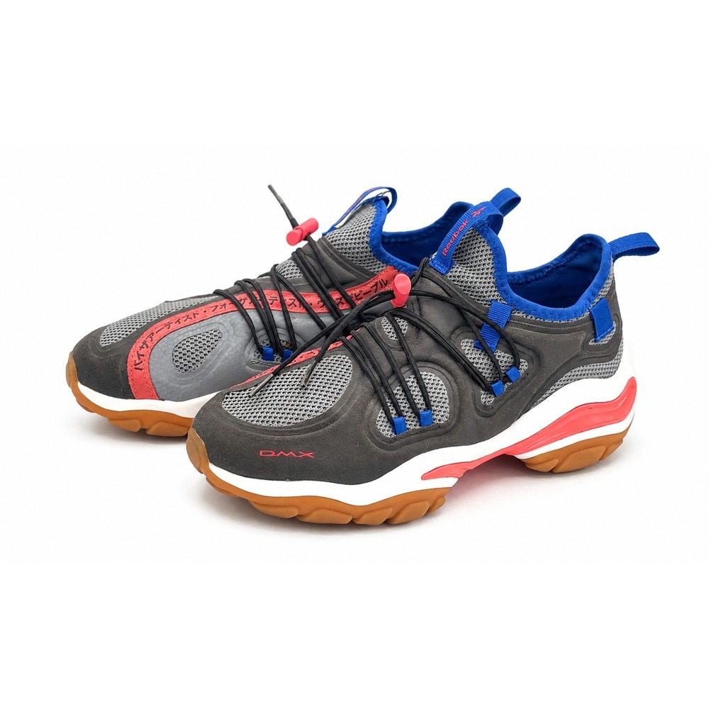 Reebok DMX Series 2000 CN7874 Men's 5.5 Gray Rose Cobalt‎ Running Shoes Bungee